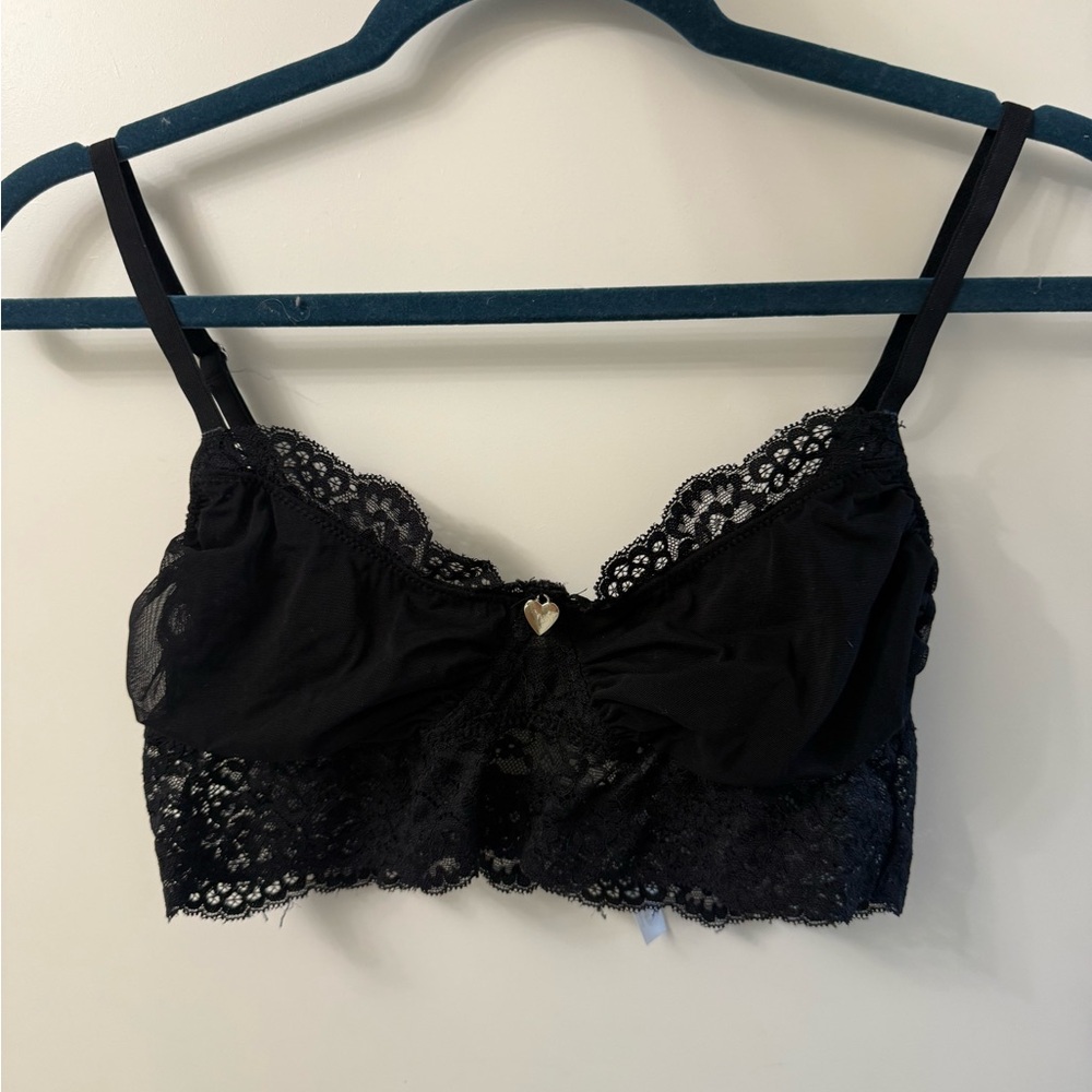 Urban Outfitters Black Lace Bralette